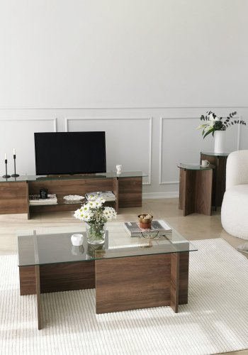 NORDVÄRK Redebord for liljer (2 stk), valnd