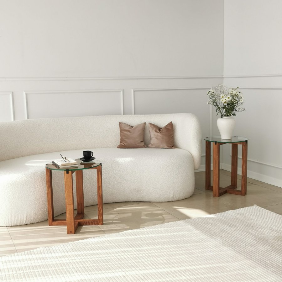 NORDVÄRK Amalfi redebord (2 stykker), valnd