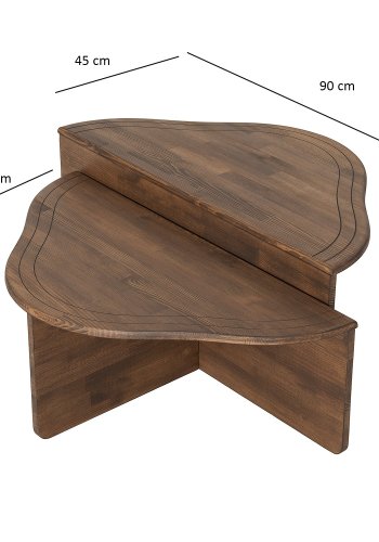 NORDVÄRK Altopiano sofabord, valnd