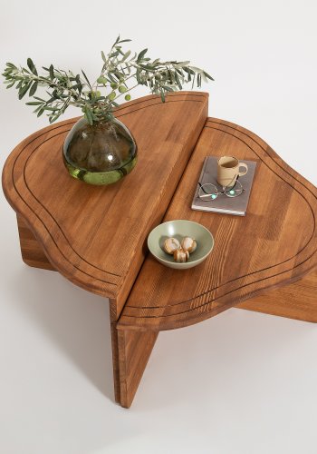 NORDVÄRK Altopiano sofabord, kastanje