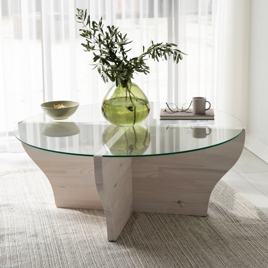 NORDVÄRK Amphora sofabord, hvid