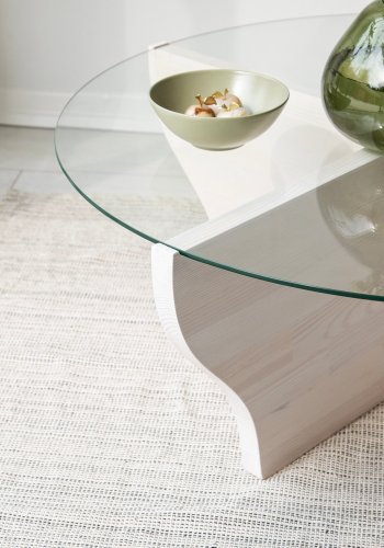 NORDVÄRK Amphora sofabord, hvid