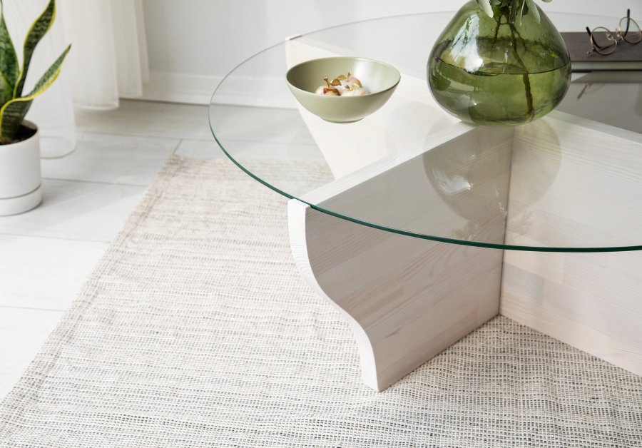 NORDVÄRK Amphora sofabord, hvid