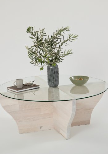 NORDVÄRK Amphora sofabord, hvid