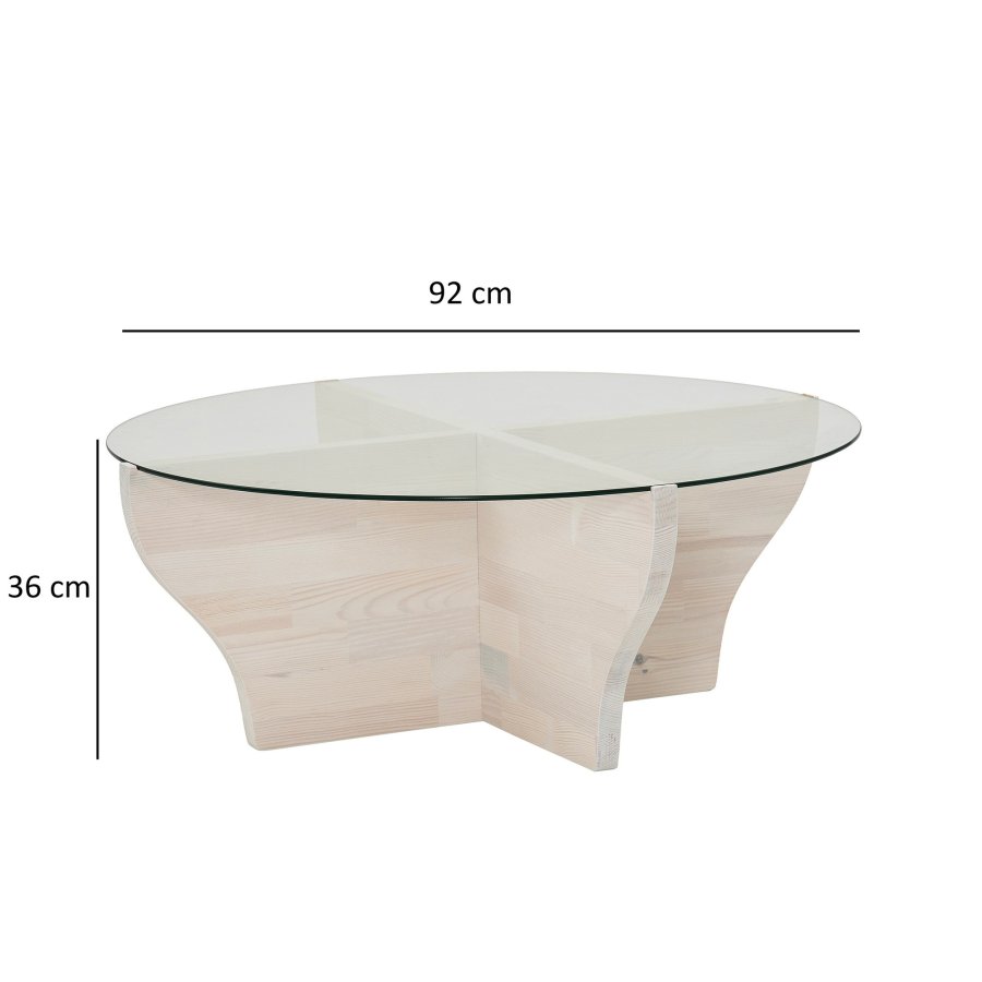 NORDVÄRK Amphora sofabord, hvid