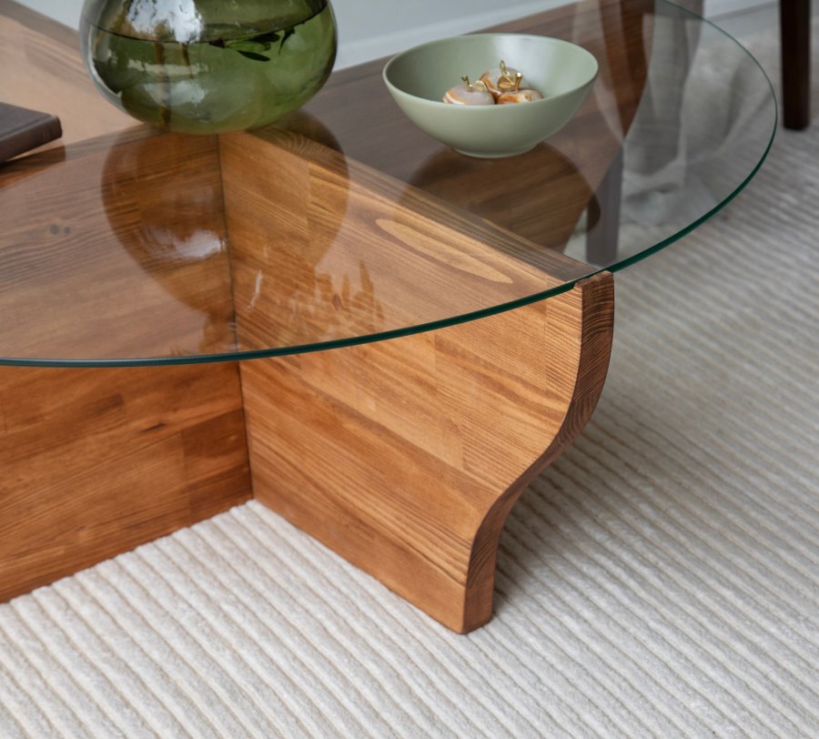 NORDVÄRK Amphora sofabord, kastanje