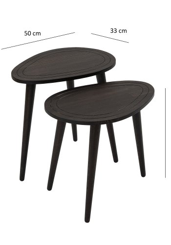 NORDVÄRK Sdt redebord (2 stk), antracit