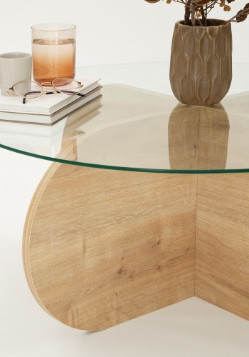 NORDVÄRK Bubble sofabord, safir eg