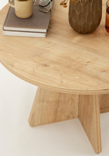 NORDVÄRK Svampe sofabord, safir eg