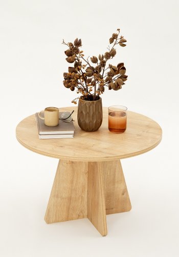 NORDVÄRK Svampe sofabord, safir eg