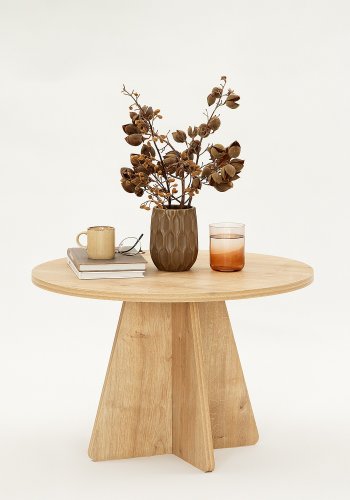 NORDVÄRK Svampe sofabord, safir eg