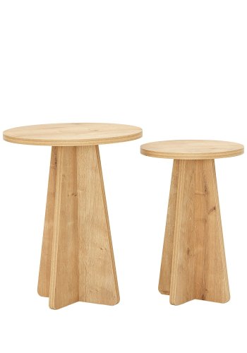 NORDVÄRK Svampebord (2 stk), safir eg