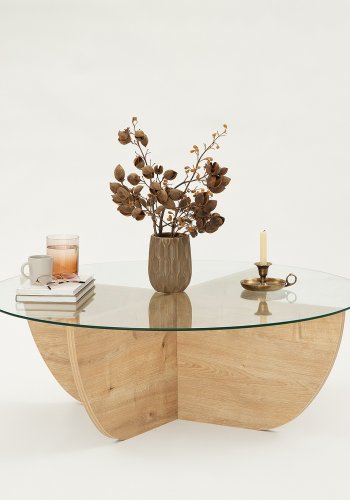 NORDVÄRK Lily sofabord, safir eg