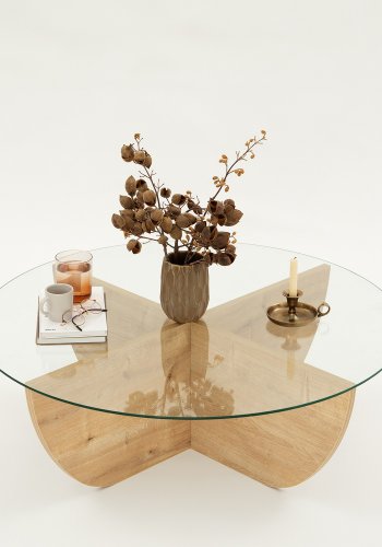 NORDVÄRK Lily sofabord, safir eg