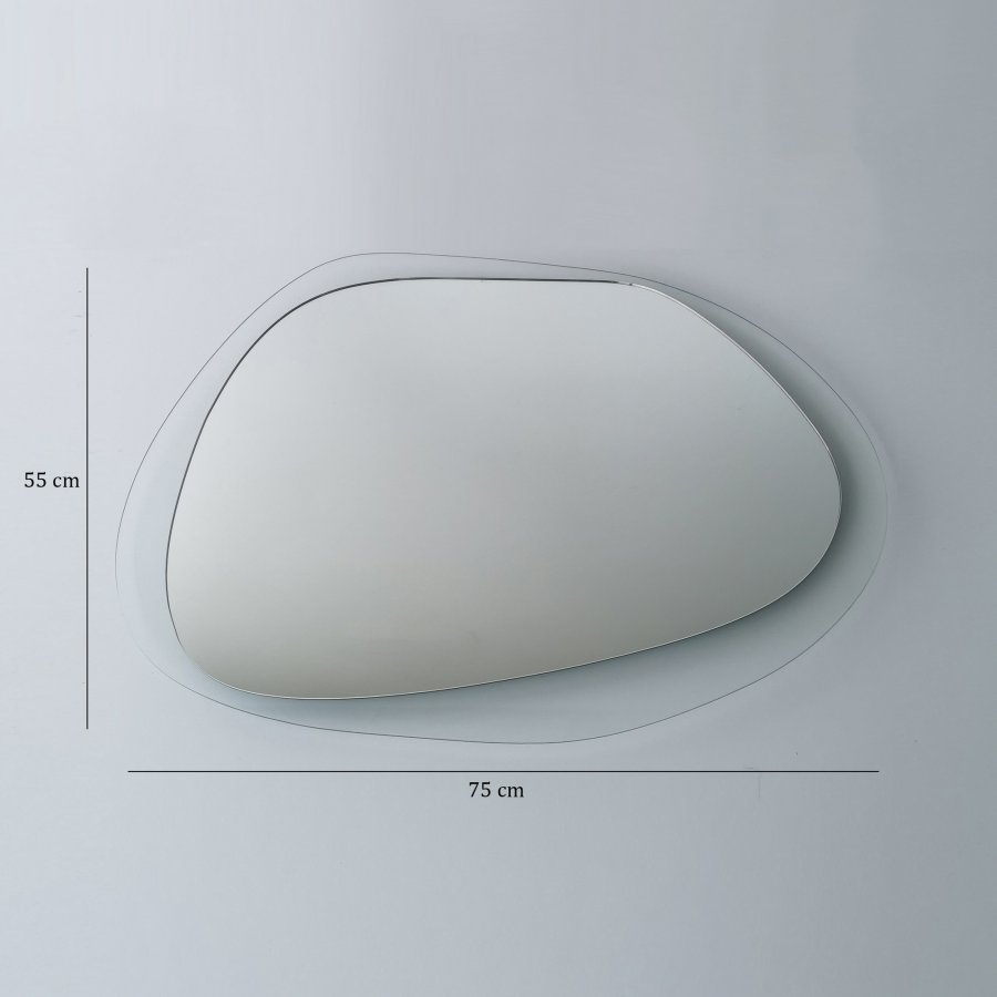 NORDVÄRK Aqua spejl, gennemsigtig