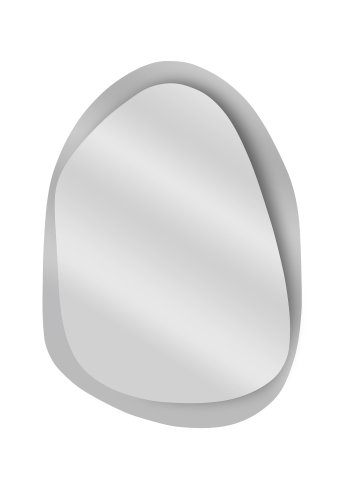 NORDVÄRK Aqua spejl, gennemsigtig