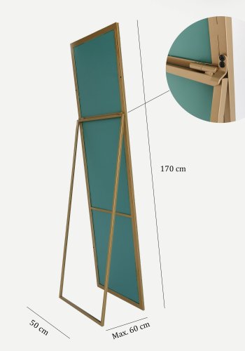 NORDVÄRK Cool Cheval Spejl, Guld