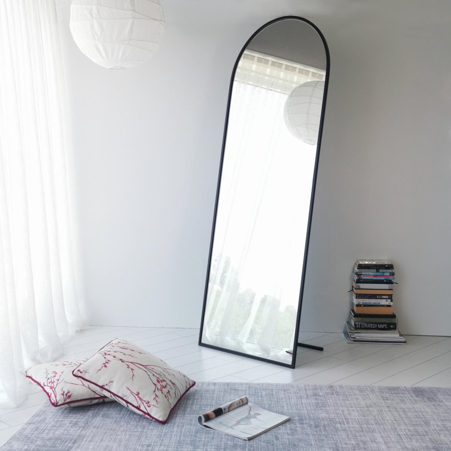 NORDVÄRK Portal Cheval spejl, mat sort