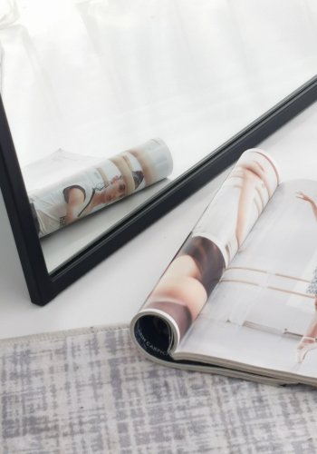 NORDVÄRK Portal Cheval spejl, mat sort