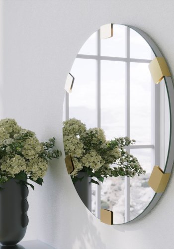 NORDVÄRK Chakra spejl, guld