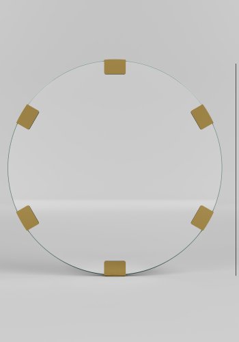 NORDVÄRK Chakra spejl, guld