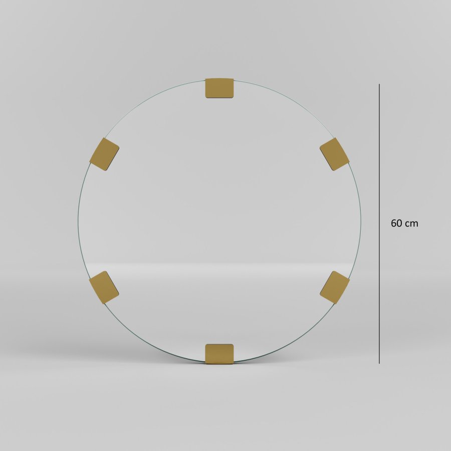 NORDVÄRK Chakra spejl, guld