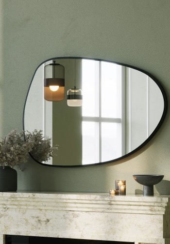 NORDVÄRK Pietra spejl, sort