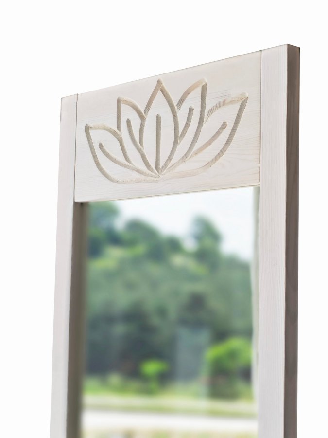 NORDVÄRK Lotus Cheval Spejl, Hvid