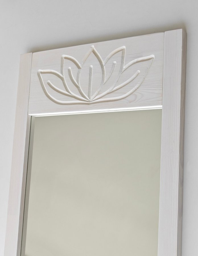 NORDVÄRK Lotus Cheval Spejl, Hvid