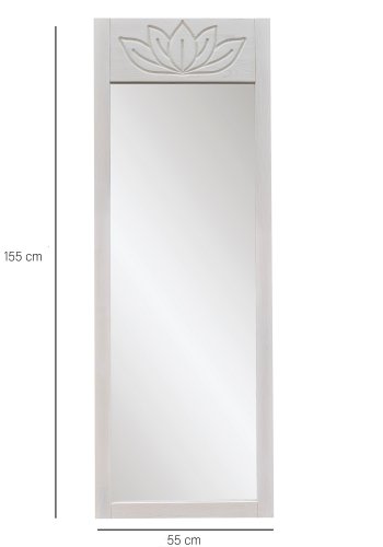 NORDVÄRK Lotus Cheval Spejl, Hvid