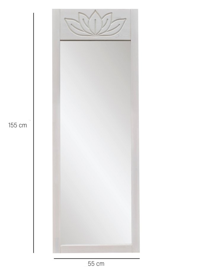 NORDVÄRK Lotus Cheval Spejl, Hvid