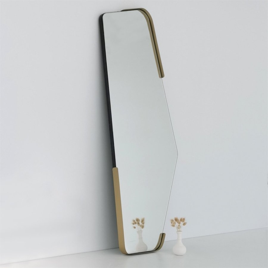 NORDVÄRK Uregelmssigt spejl, sort