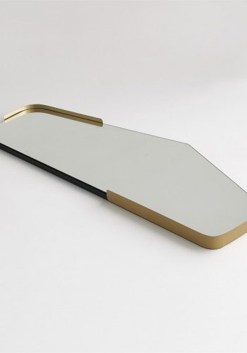 NORDVÄRK Uregelmssigt spejl, sort