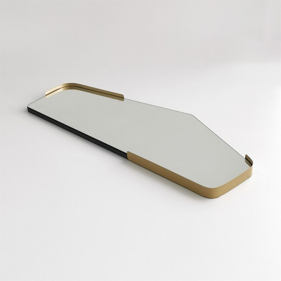 NORDVÄRK Uregelmssigt spejl, sort