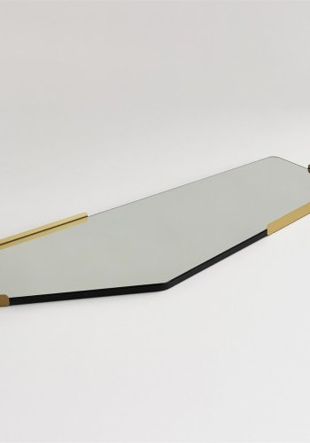 NORDVÄRK Uregelmssigt spejl, sort