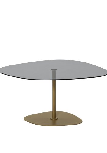 NORDVÄRK Soho sofabord, mrkegrGuld