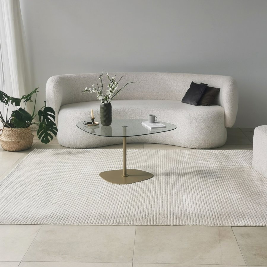 NORDVÄRK Soho sofabord, gennemsigtigtGuld