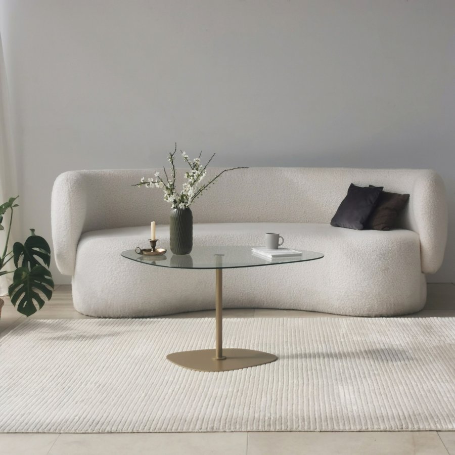 NORDVÄRK Soho sofabord, gennemsigtigtGuld