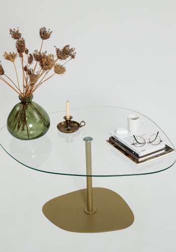 NORDVÄRK Soho sofabord, gennemsigtigtGuld