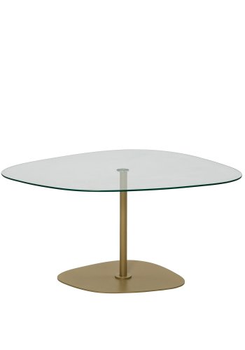 NORDVÄRK Soho sofabord, gennemsigtigtGuld