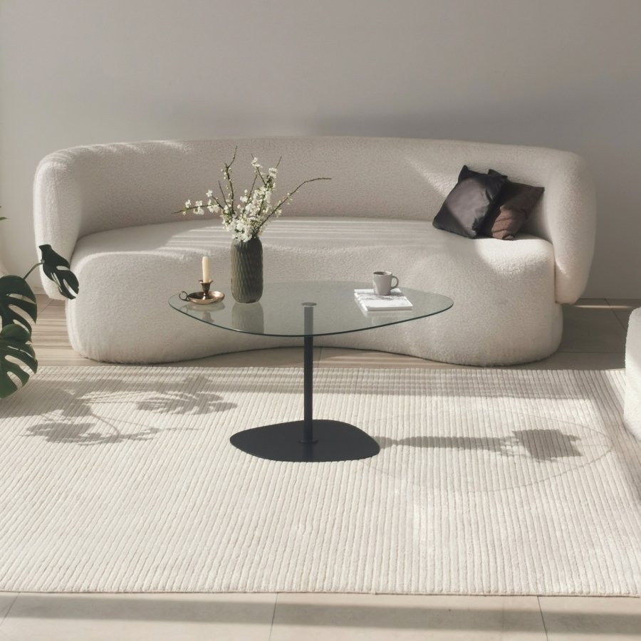 NORDVÄRK Soho sofabord, gennemsigtigtSort