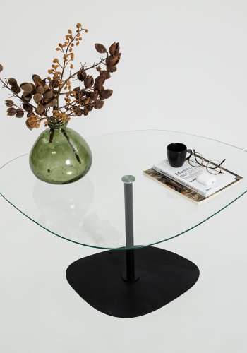 NORDVÄRK Soho sofabord, gennemsigtigtSort