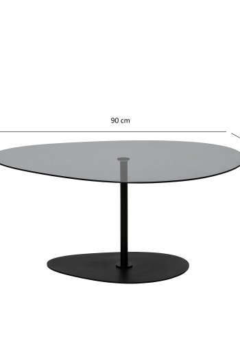 NORDVÄRK Porto sofabord, mrkegrSort