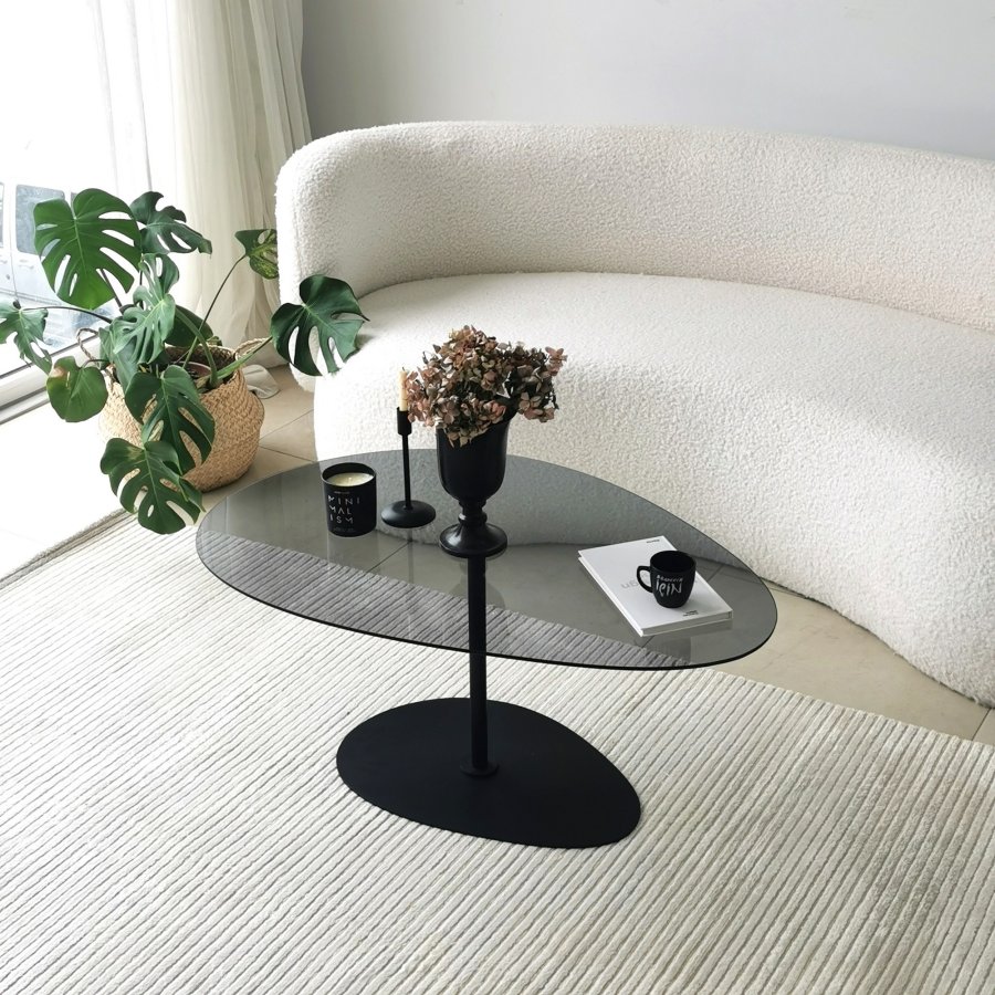 NORDVÄRK Porto sofabord, mrkegrSort