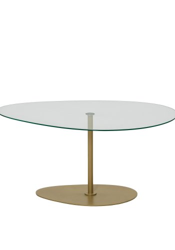 NORDVÄRK Porto sofabord, gennemsigtigtGuld