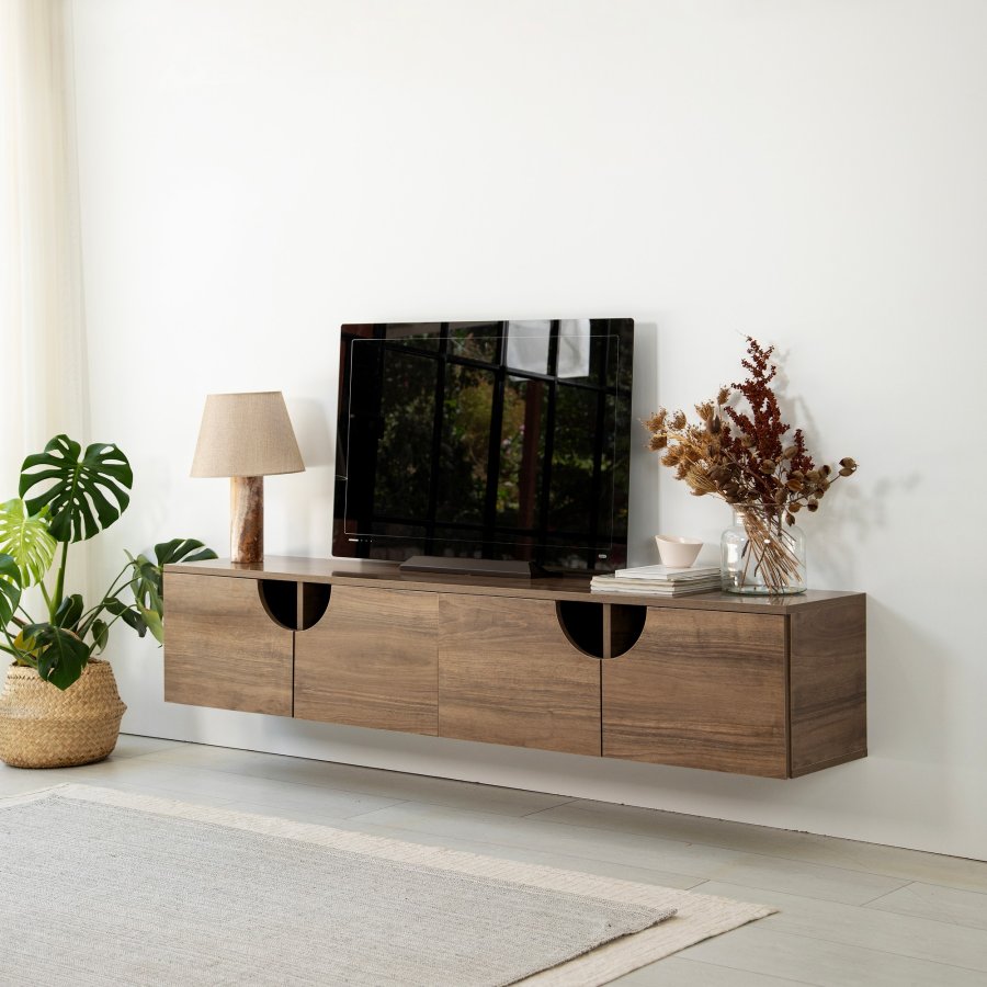 NORDVÄRK Grotte TV Stand, Walnut