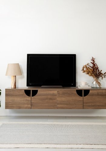 NORDVÄRK Grotte TV Stand, Walnut