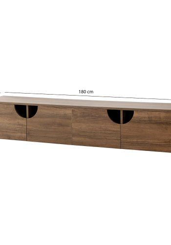 NORDVÄRK Grotte TV Stand, Walnut