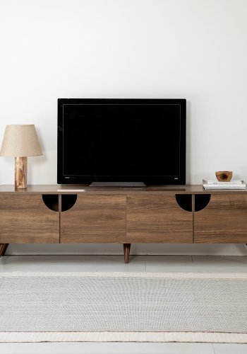 NORDVÄRK Grotte TV Stand, Walnut