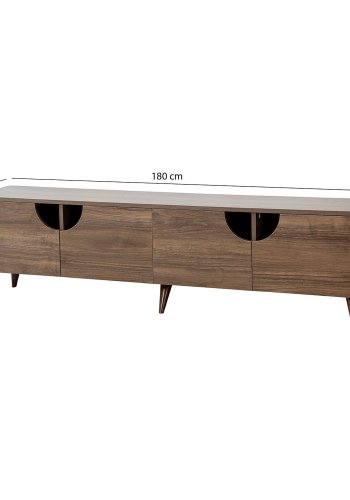 NORDVÄRK Grotte TV Stand, Walnut